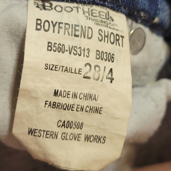 Bootheel Trading Co. by Sheryl Crow Women's Boyfriend Denim Shorts 28/4 - Picture 4 of 5